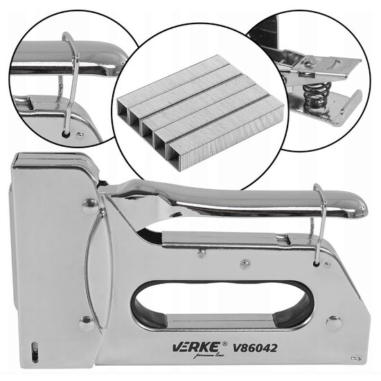 Capsator pentru tapiterie, metalic, premium line, 6 - 14 mm, Verke