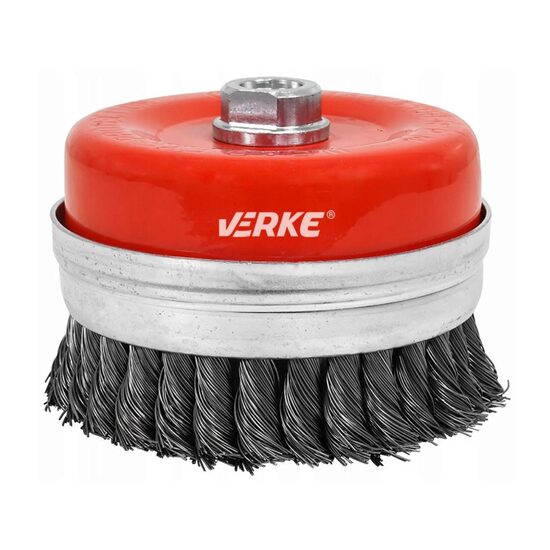 Perie sarma tip cupa, cu toroane, otel, 75mm, M14, Verke