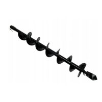 Burghiu pamant calitate premium10 cm x 80 cm, pentru motoburghiu, varf plat, Verke