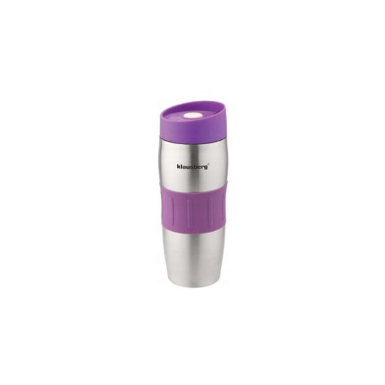 Termos din inox, capacitate 0, 4L, mov, Klausberg