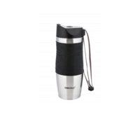 Cana termica din inox, capacitate 380ml, negru, Kinghoff