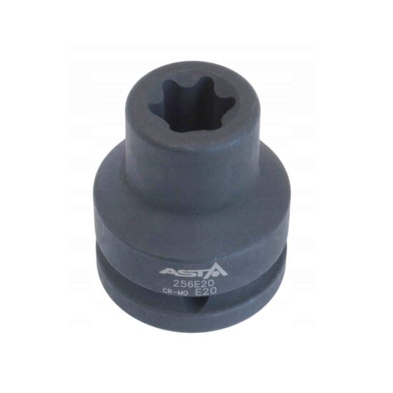 Cheie tubulata tip Torx E20, 3/4", de impact, Asta