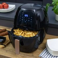 Friteuza cu aer cald,1800 W, capacitate 7.7 litri, 7 programe, ecran LCD, Klausberg