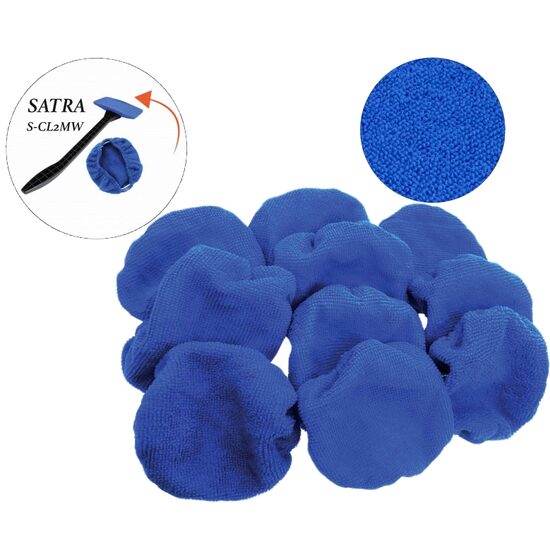 Set 10 lavete din microfibra pentru perie, 13x9 cm, Satra