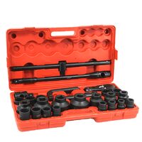 Trusa chei tubulare de impact hexagonale si bihexagonale, 3/4" si 1", 26 bucati, Verke