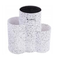 Suport cutite, 3in1, marmorat, 23x10x22,2 cm, KingHoff