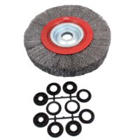 Perie sarma circulara, pentru indepartarea vopselei, ruginei, 200 mm, Satra