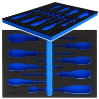 Modul dulap scule, burete organizator, 390 x 282 x 32 mm, din spuma, Asta