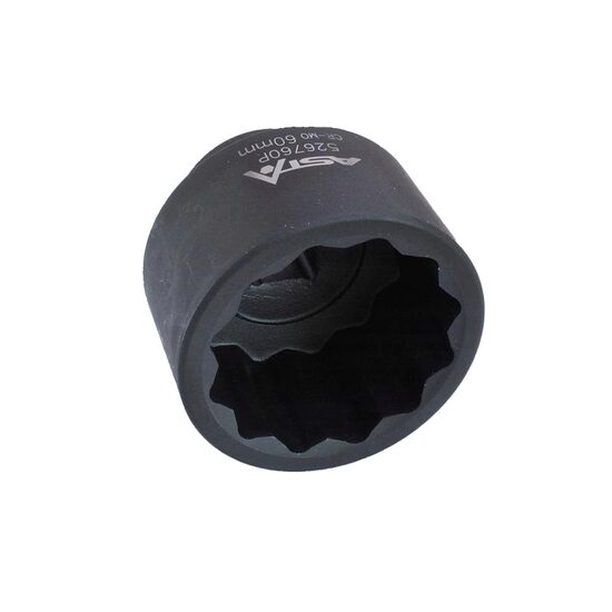 Cheie tubulara impact 55 mm, 3/4", 12 colturi, scurta, Asta