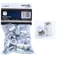 Set piulite nituibile M10, 50 piese, Asta