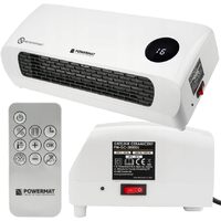Incalzitor, aeroterma electrica de perete, cu telecomanda, 2000W, termostat, Powermat