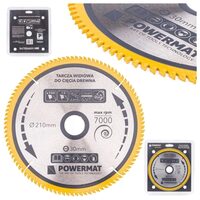 Disc circular pentru lemn, 210 x 30, 100 dinti, vidia, Powermat