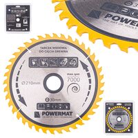 Disc circular pentru lemn, 210 x 30, 40 dinti, vidia, Powermat