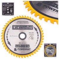 Disc circular pentru lemn, 255 x 30, 48 dinti, vidia, Powermat