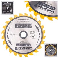 Disc circular pentru lemn, 255 x 30, 24 dinti, vidia, Powermat