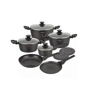  Set oale de aluminiu,  cu capac din sticla, 12 piese, Klausberg