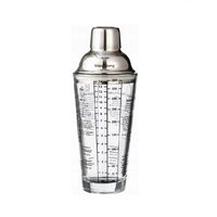 Shaker din sticla, inox, 0.4L, pentru cocktailuri si bauturi, Klausberg