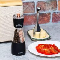 Rasnita pentru sare si piper, electrica, neagra, KINGHoff