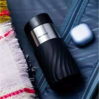 Cana termica, negru, 300ml, termos, inox, Klausberg