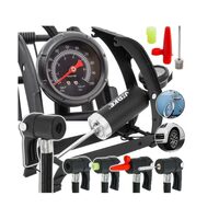Pompa de picior cu piston  si manometru pentru umflat, presiune 7 bari, Verke