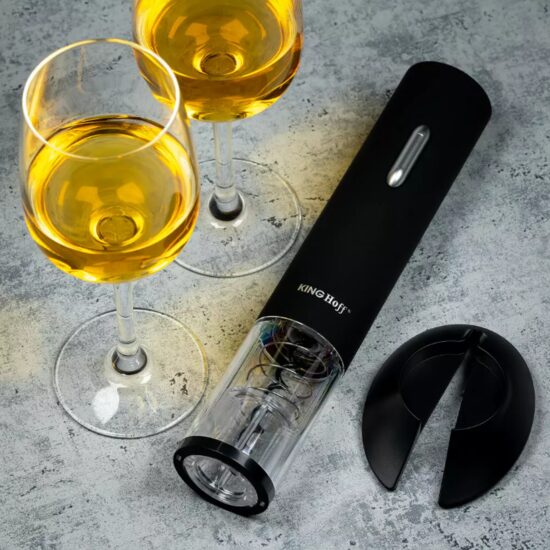 Tirbuson pentru sticle, electric, negru, Kinghoff