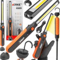 Lanterna pentru atelier profesionala, de inspectie cu led, 1000 LM, 2600 mAh, Verke