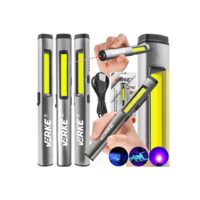 Lanterna din aluminiu, cu laser si lumina UV, pentru iluminat, 400 Lm 800 Mah, Verke
