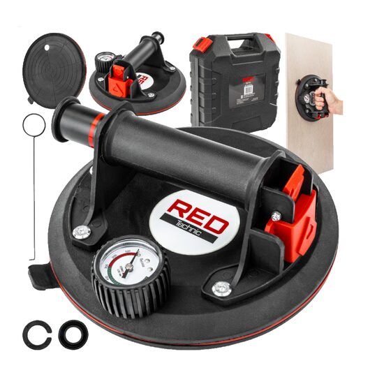 Ventuza pentru placi, 200 mm, 190 kg, Red Technic