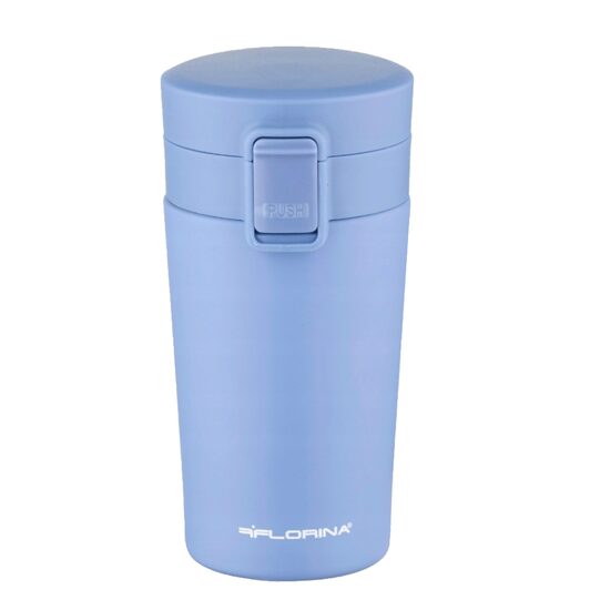 Cana termica, termos din inox, albastru, capacitate 280 ml, Florina