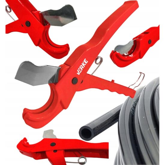 Foarfeca profesionala pentru taiat tevi din plastic, PVC 36 mm, Verke