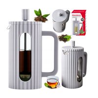  Aparat de cafea/ceai cu presiune de capacitate. 0,35 l, gri, Klausberg