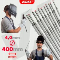 Pachet electrozi sudura, 1Kg, 4 mm x 400 mm, Verke