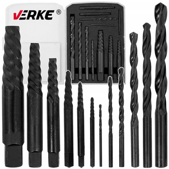 Trusa complet extras suruburi rupte burghie extractoare cu filet invers, Verke