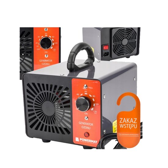 Generator de ozon pentru eliminarea mirosurilor neplacute si combaterea microbilor, eficienta concentratie ozon 36 g/h | 36.000 mg/h, putere 120 W, Powermat