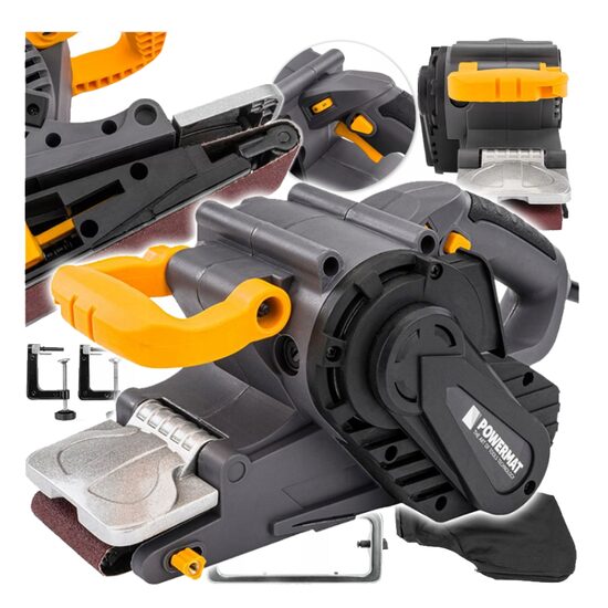 Slefuitor cu banda abraziva smirghel, putere 2000 W,  Powermat