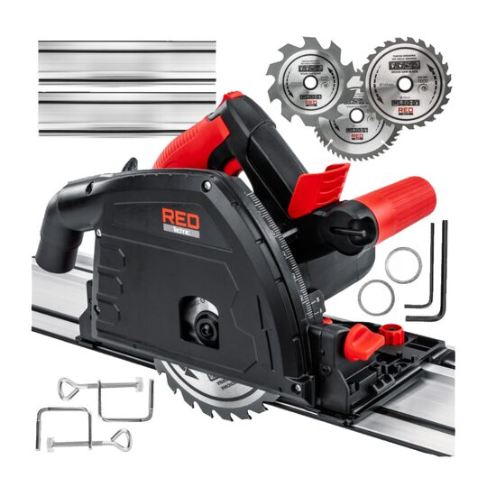 Fierastrau circular, putere 2400 W, rotatii 5200 rpm, Red Technic