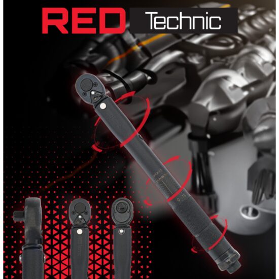 Cheie dinamometrica, 3/8", 369 mm, 7-112 nm, Red Technic
