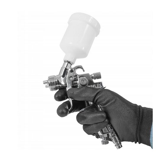  Pistol de vopsit pentru retusuri, duza 0.8mm, 125ml, prindere 1/4'', Verke