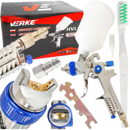 Pistol de vopsit, duza 1.5 mm, 600 ml, prindere 1/4'',  Verke