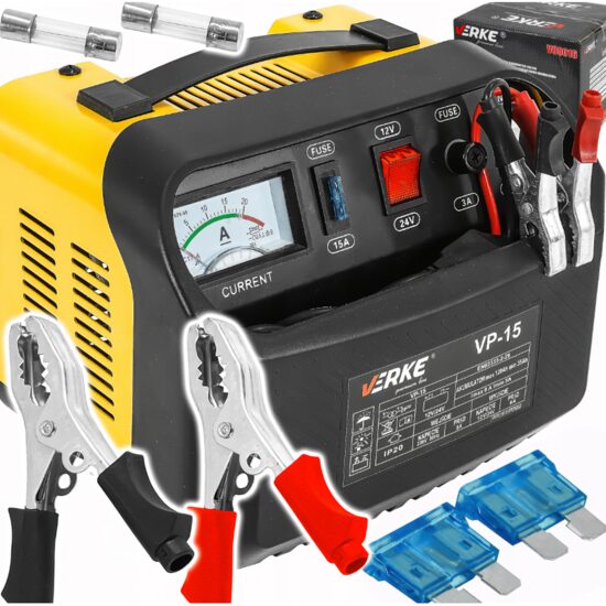 Redresor auto 4 amperi 12V / 24V, pentru baterii cu capacitate 20-140 Ah, Verke