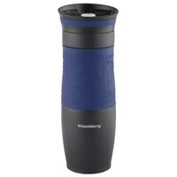 Cana termica din inox, albastru, capacitate 500ml, Kinghoff