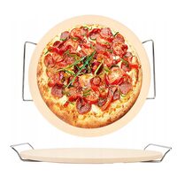 Tava pizza pentru coacere si servire, diametru 33 cm, alba, Klausberg