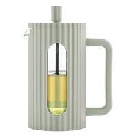 Infuzor din sticla, aparat pentru cafea, ceai  sau ierburi, capacitate 600 ml, verde, Klausberg