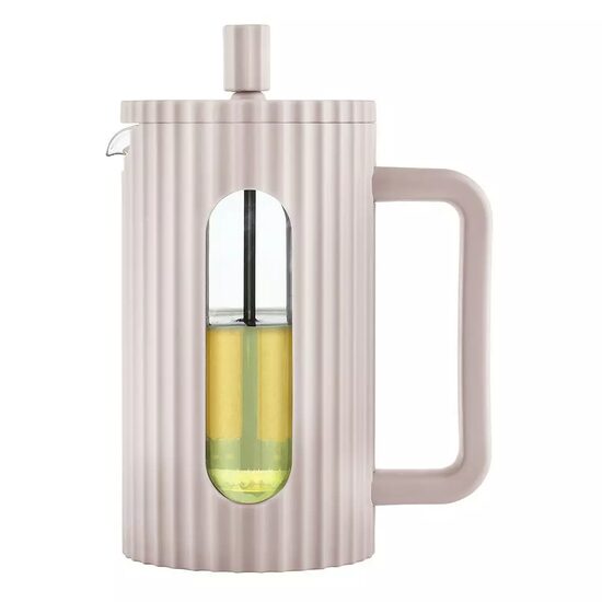 Infuzor din sticla, aparat pentru cafea, ceai  sau ierburi, capacitate 600 ml, bej, Klausberg