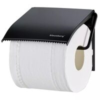 Suport rola prosoape de bucatarie, servetele, inox, 12 x 12.3 x 1.6 cm, negru,  Klausberg