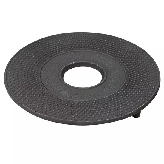 Suport din fonta pentru infuzoarele de ceai, diametru 17 x 2 cm, negru, Kinghoff