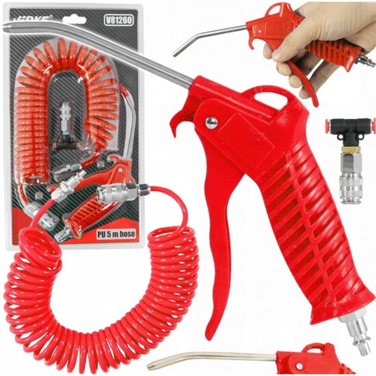 Pistol pentru suflat cu furtun 5m si cupla in forma T, Verke