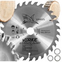  Disc vidia pentru circular, 180 x 22.2 x 30T, pentru taierea lemnului, , Verke