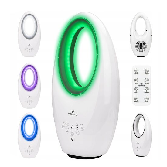 Ventilator cu telecomanda, 60 W, Velano