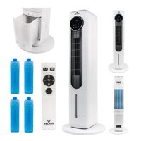  Ventilator coloana, racire suplimentara cu apa si gheata, 60W, cu telecomanda, Velano